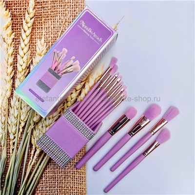 Кисти для макияжа Nora Bo Awadh Lilac, 12 штук