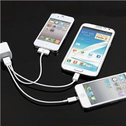 Универсальный кабель 3 в 1 для зарядки от usb для iPhone, IPad и Mini Usb-совместимых девайсов 904653