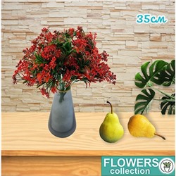 Декоративные растения, цвет красный, 35см