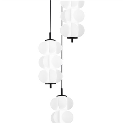 SL6121.403.03 Светильник подвесной ST-Luce Черный/Белый LED 3*8W 3000K