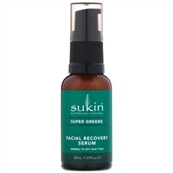 Sukin, восстанавливающая сыворотка для лица с суперзеленью, 30 мл (1,01 жидк. унции)