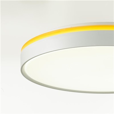 7709/DL COLOR SN 100 Светильник пластик/белый/желтый LED 48Вт 4000К D400 IP43 KEZO YELLOW