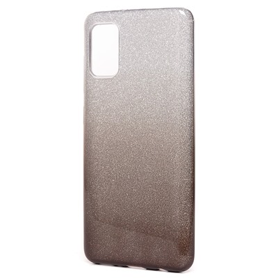Чехол-накладка - SC097 Gradient для "Samsung SM-A415 Galaxy A41" (black/silver)