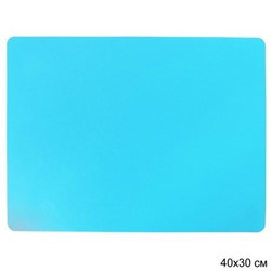 Силиконовый коврик 30х40 см / RY-878-E /уп 200/ голубой 0,094