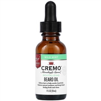 Cremo, Beard Oil, Wild Mint, 1 fl oz (30 ml)