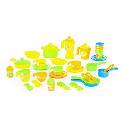 321214 Полесье Набор детской посуды (50 элементов) (в коробке)