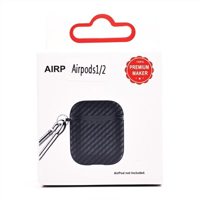 Чехол - PCP06 для кейса "Apple AirPods/AirPods 2" (black)