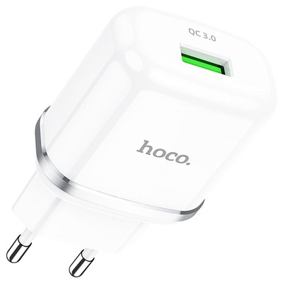 Адаптер Сетевой Hoco N3 Special USB 3A/18W (white)