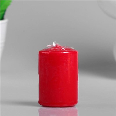 Свеча - цилиндр ароматическая "Сладкая малина", 4х6 см