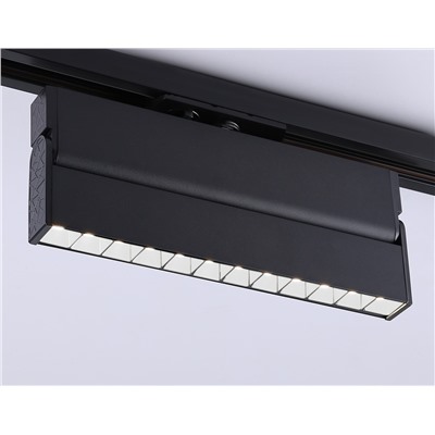 Светильник светодиодный трековый GL6819 BK черный LED 12W 4200K 24° 230*22*87