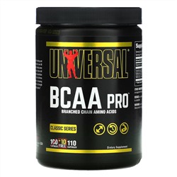 Universal Nutrition, Classic Series, BCAA Pro, аминокислоты с разветвленной цепью, 110 капсул