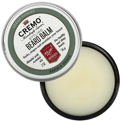 Cremo, Styling Beard Balm, Cedar Forest, 2 oz (56 g)