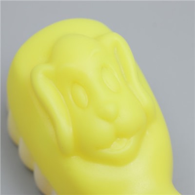 Игрушка пищащая "Зубная щётка" для собак, 15 х 5 см, жёлтая
