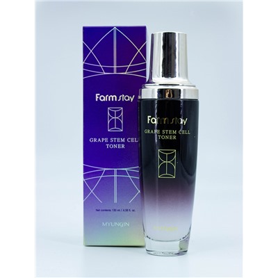 FARMSTAY - ТОНЕР ДЛЯ ЛИЦА С ФИТОСТВОЛОВЫМИ КЛЕТКАМИ GRAPE STEM CELL TONER, 130 ML