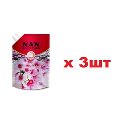 NAN Корея кондиционер для белья  800мл с ароматом Японской Сакуры запаска 3шт