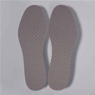 Стельки для обуви, универсальные, с массажным эффектом, р-р RU до 46 (р-р Пр-ля до 46), 29 см, пара, цвет серый