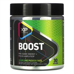 XP Sports, Boost, Pre-Game Energy + Focus Amplifier, Sour Lime Pucker Face, 8.04 oz (228 g)