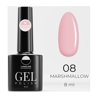 LunaLine Гель-лак Marshmallow т.08 Розовый 8мл