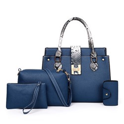 Набор сумок из 4 предметов, арт А77, цвет:синий