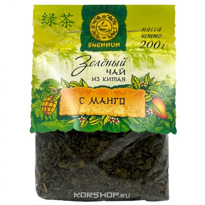 Чай зеленый с манго Shennun, Китай, 200 г Акция