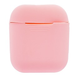 Чехол силиконовый, тонкий для кейса "Apple AirPods/AirPods 2" (pink)