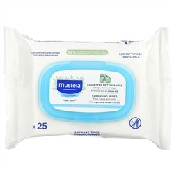 Mustela, Baby, Cleansing Wipes with Avocado, 25 Wipes