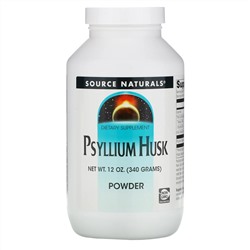 Source Naturals, Порошок из шелухи семян подорожника, 340 г