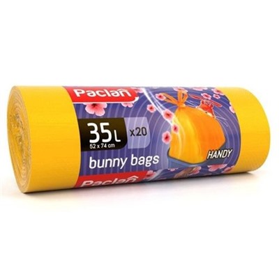 Мешки для мусора с ручками Bunny Bags Aroma 35л 20шт. (ПНД) (желтый)