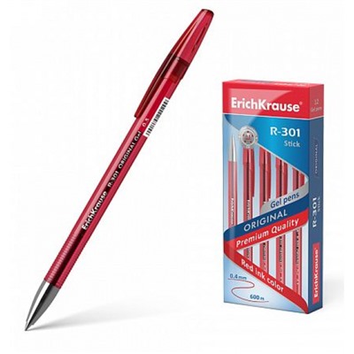 Ручка гелевая ORIGINAL 0.5мм красная R-301 42722 Erich Krause
