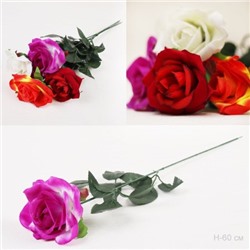 Цветок искусственный Роза 63 см / 0341-42 /уп 10/300/1200/