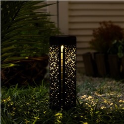 Садовый светильник Uniel «Магият» на солнечной батарее, 6 × 31 × 6 см, свечение тёплое белое