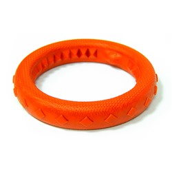408135 Зооник Игрушка "Кольцо плавающее" среднее , 17 см, пластикат, оранжевая