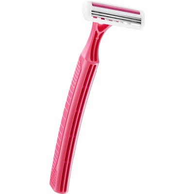 Станок для бритья одноразовый BiC Pure-3 Lady (4шт.) для женщин (Розовый)