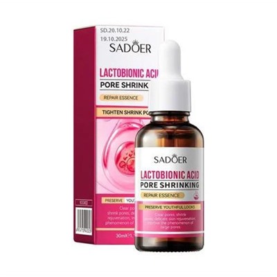 Сыворотка для сужения пор с лактобионовой кислотой SADOER Lactobionic Acid Pore Shrinking 30ml