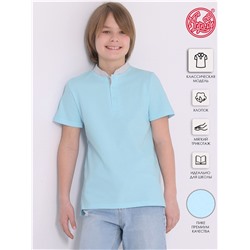 футболка-поло 1ПДПК4489090; светло-голубой109+светло-голубой109+светло-серый