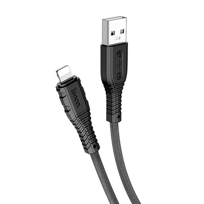 Кабель USB - Apple lightning Hoco X67 (silicone)   2,4A  (black)