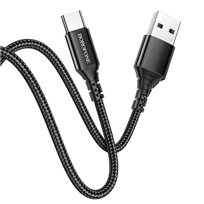 Кабель USB - Type-C Borofone BX54 Ultra bright (повр. уп.)  100см 2,4A  (black)