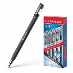 Ручка гелевая G-Cube 0.5 мм черная 46447 Erich Krause
