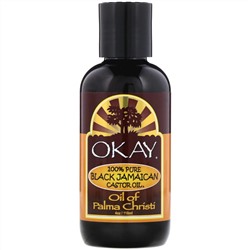 Okay Pure Naturals, 100% Pure Black Jamaican Castor Oil, 4 oz (118 ml)