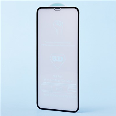 Защитное стекло Full Screen - 3D Flat для "Apple iPhone 11 Pro Max"(тех.уп.) (black)