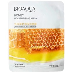 BIOAQUA Увлажняющая тканевая маска для лица с экстрактом Мёда Honey Moisturizing Mask 25г