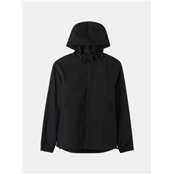 Куртка-ветровка с капюшоном Черный