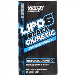 Nutrex Research, LIPO-6 Black Diuretic, 80 Black-Caps
