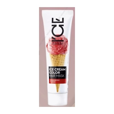 NATURA SIBERICA Маска для волос тонирующая Cranberry flavor тон клюквенно-красный ICE Cream Color 100 мл