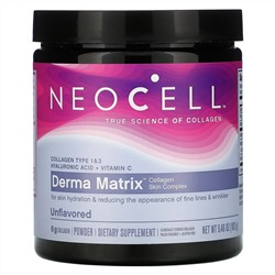 Neocell, Derma Matrix, комплекс с колагеном, нейтральный вкус, 183 г (6,46 унций)