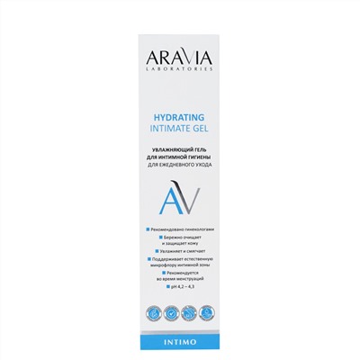 406515 ARAVIA Laboratories " Laboratories" Увлажняющий гель для интимной гигиены для ежедневного ухода Hydrating Intimate Gel, 200 мл/12
