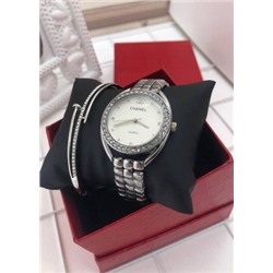 Подарочный набор для женщин часы, браслет + коробка #21177590