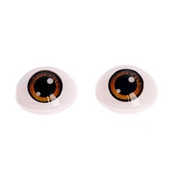 Глаза набор 11.6х15.5мм 10шт коричневый 7337976