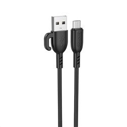 Кабель USB - micro USB Borofone BX91  100см 2,4A  (black)