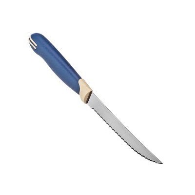 Нож кухонный с зубцами 12см, блистер, цена за 2шт, Tramontina Multicolor  23529-215